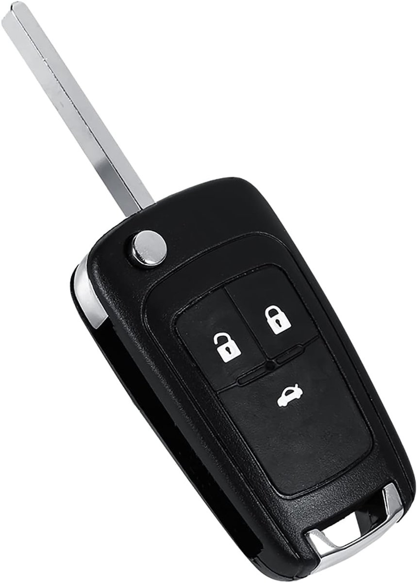Balde 3 Knoppen Sleutelhanger, Flip Opvouwbare Afstandsbediening 3 Knoppen Sleutelhanger Shell Case Voor Zafira Insignia
