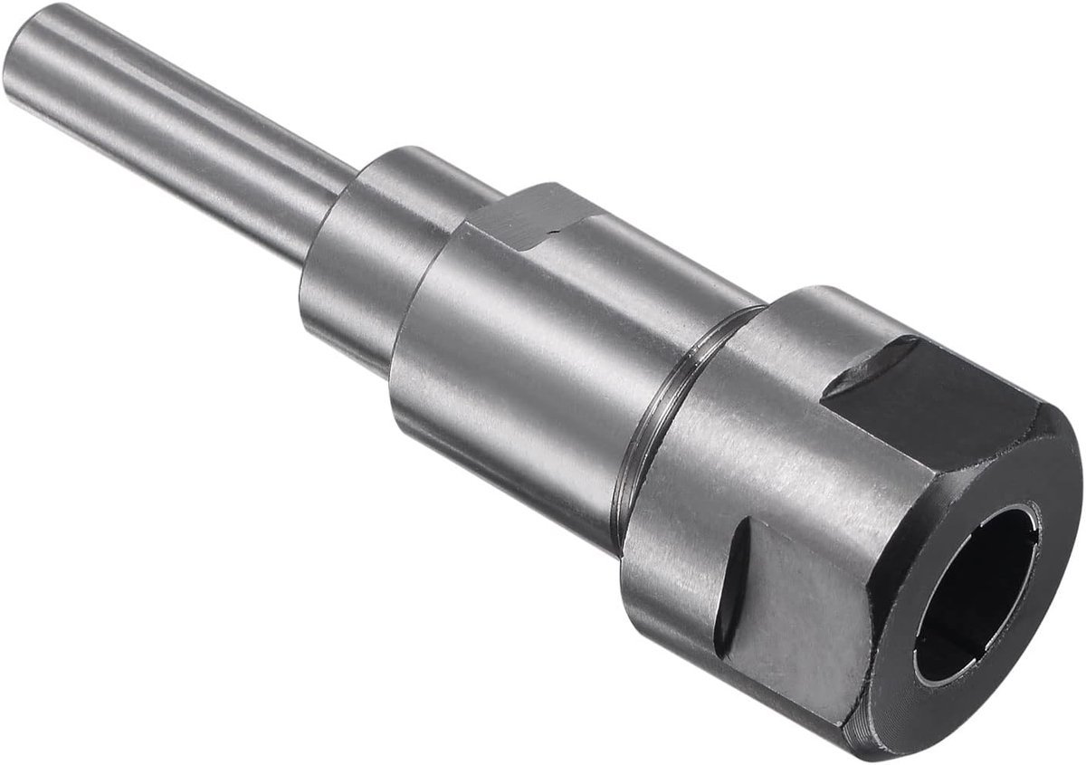 8 mm tot 12,7 mm verlengkraag, 1 x omvormer, koolstofstaal, adapter voor frezen, schachtverlengingen
