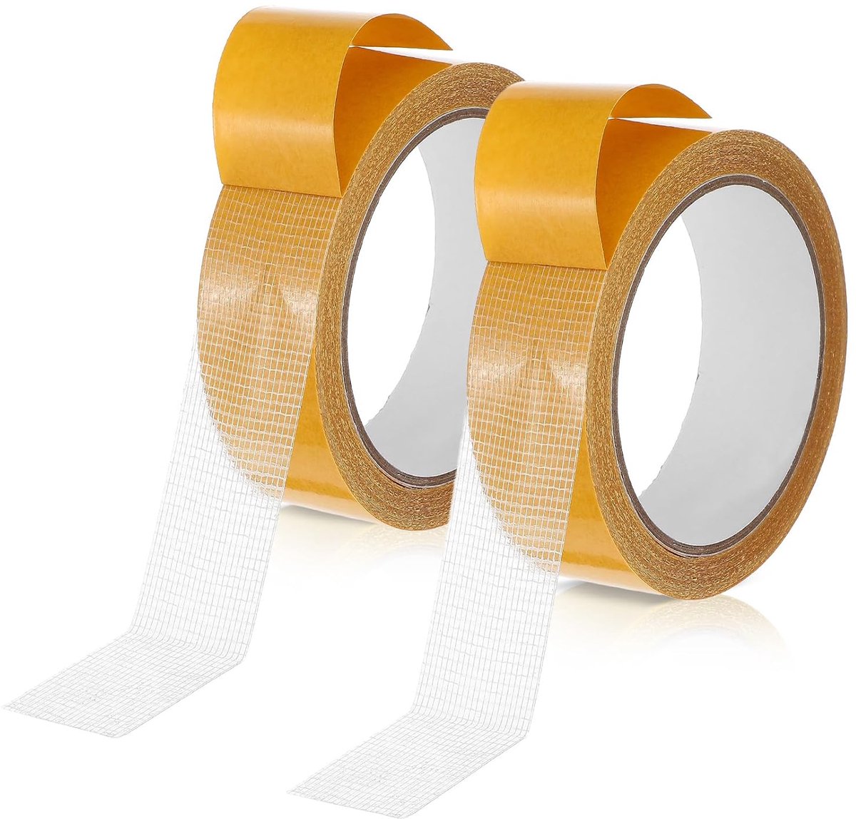 Dubbelzijdig dubbelzijdig stofband, 2 banden, zoomband met hoge kleefkracht, sterk plakband voor tapijt, tapijt, kunst, zonder naaien, strijken, dubbelzijdig weefselplakband voor