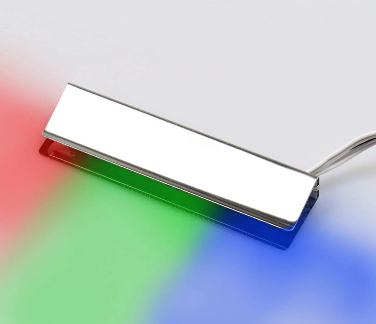 RGB glasrandverlichting glazen vloerverlichting vitrineverlichting clip glas, keuze: 1 set