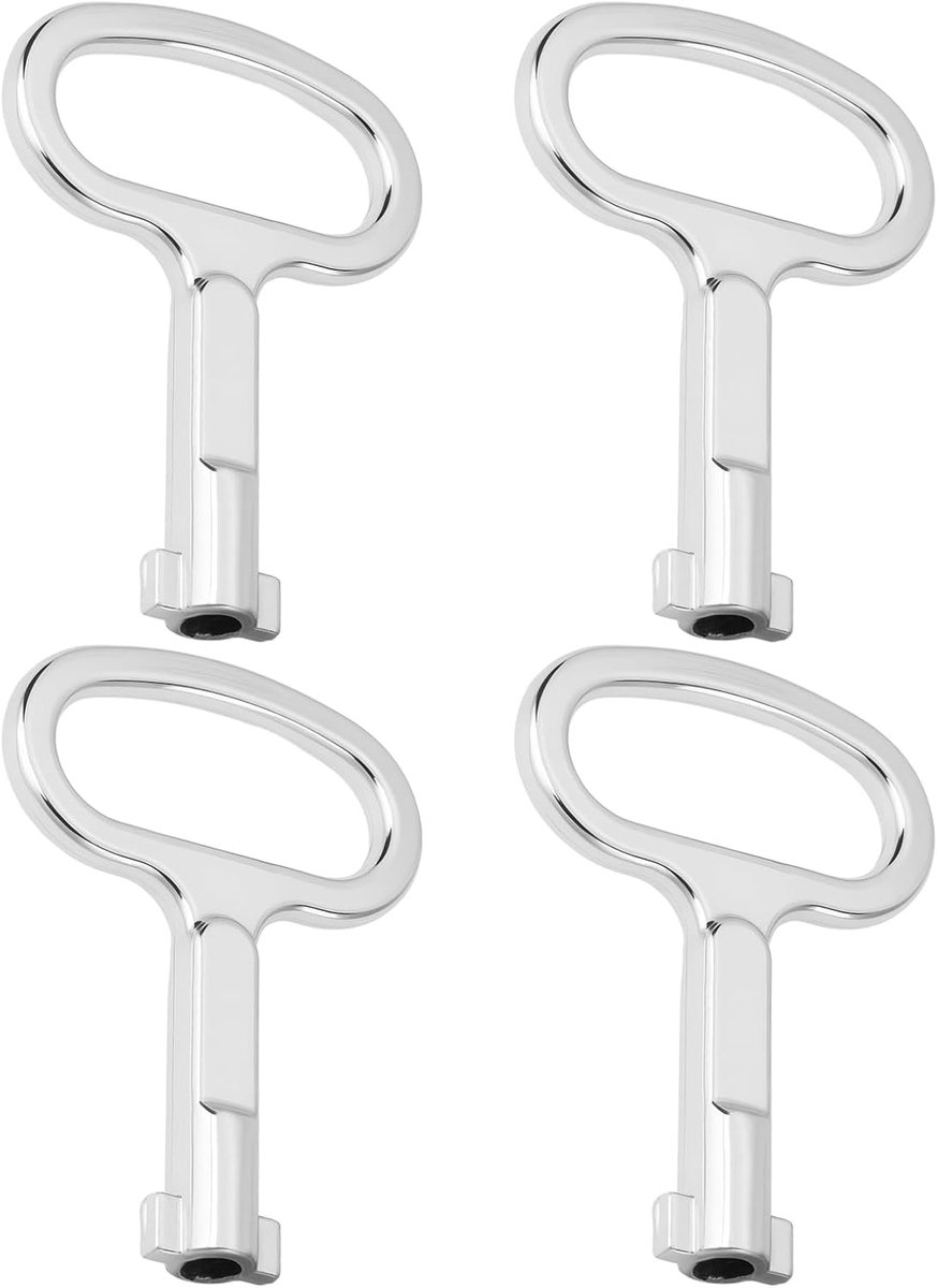 4-delige MS705 elektrische kastsleutel 5 mm gat voor water, elektriciteitsmeterkasten, open haard, schoorsteen, gas