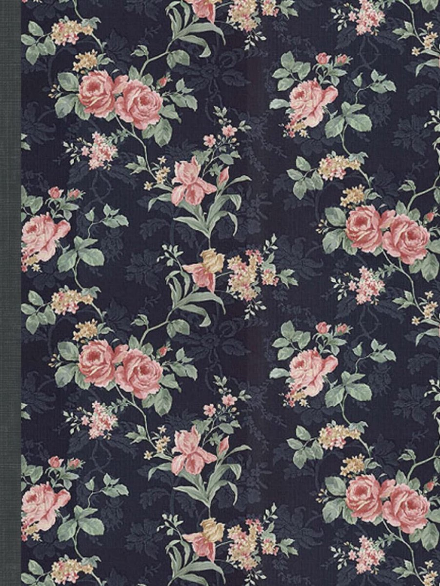 A4 * Hardcover kariert | 200 nummerierte Seiten + Inhaltsverzeichnis: Vintage Flower Edition | cremefarbenes Papier | 90g/m² | Kladde