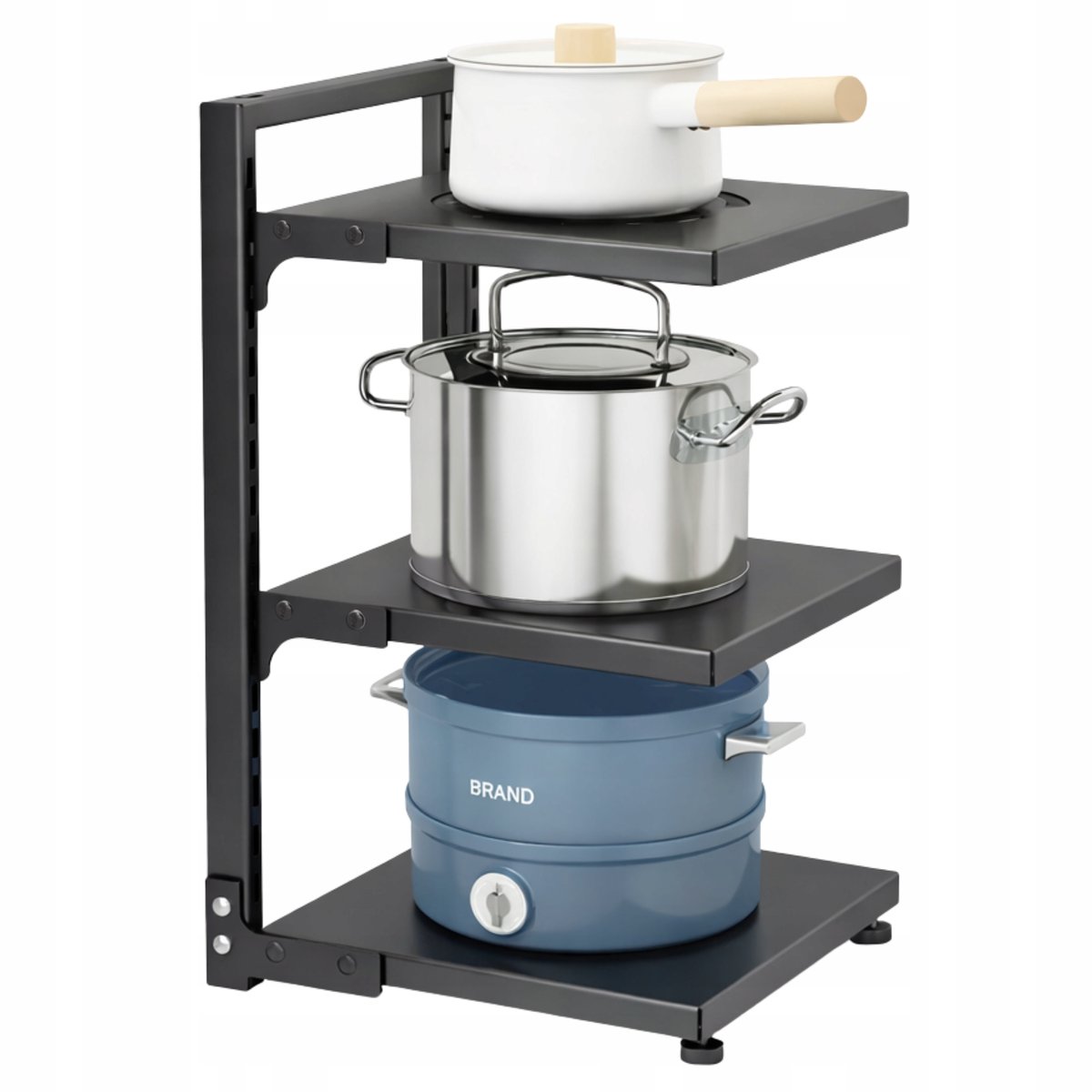 Metalen Keuken Organizer - 3 Niveaus voor Pannen & Accessoires