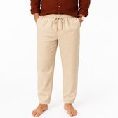 Zomer Broek - Heren - Lange Broek - Wit Beige - Fitness - Jogging - Maat M
