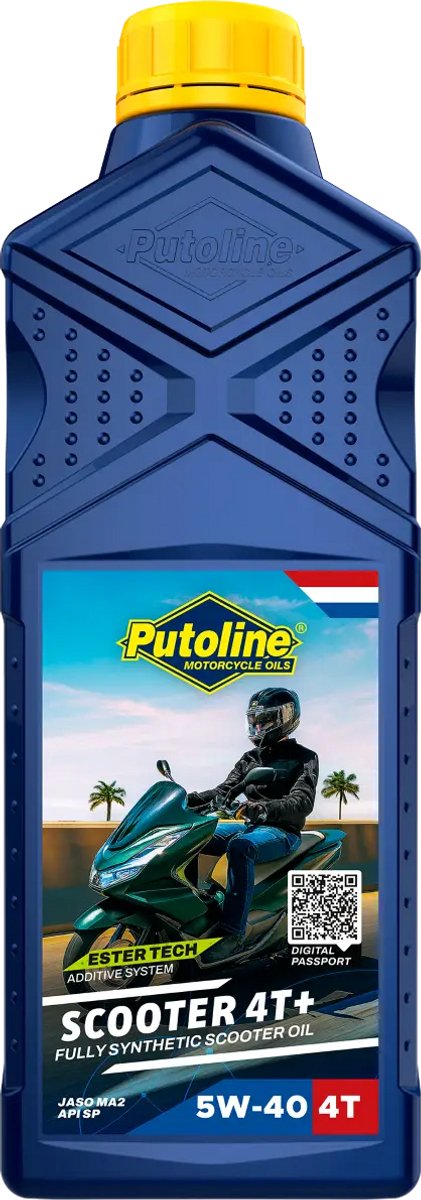 Putoline olie Ester Tech Scooter 5W40 4T 1 liter