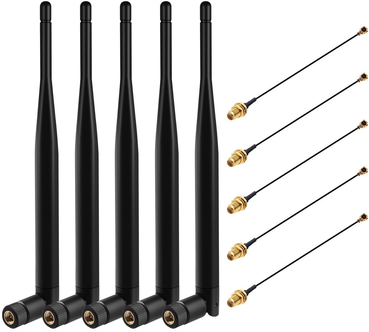 SolidKeus - 868MHz LoRa Antenne met SMA Plug en IPEX Verbinding