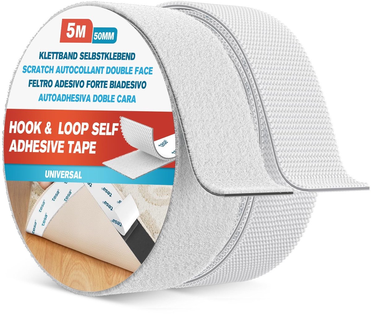 SolidKeus - Dubbelzijdige Sticker 5 m x 50 mm voor Diverse Toepassingen