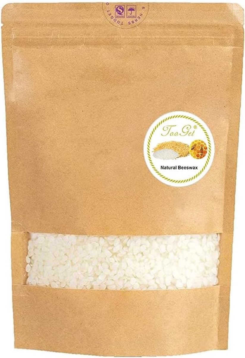 Natuurlijke Bijenwas Pellets voor Cosmetisch Gebruik - 400g Pure Waskorrels, Duurzaam en Hoogwaardige Kwaliteit, Ideaal voor DIY Producten