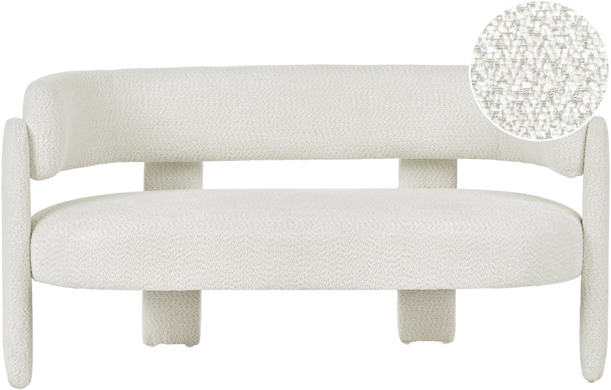 BUREA - Tweezitsbank - Gebroken wit - Chenille