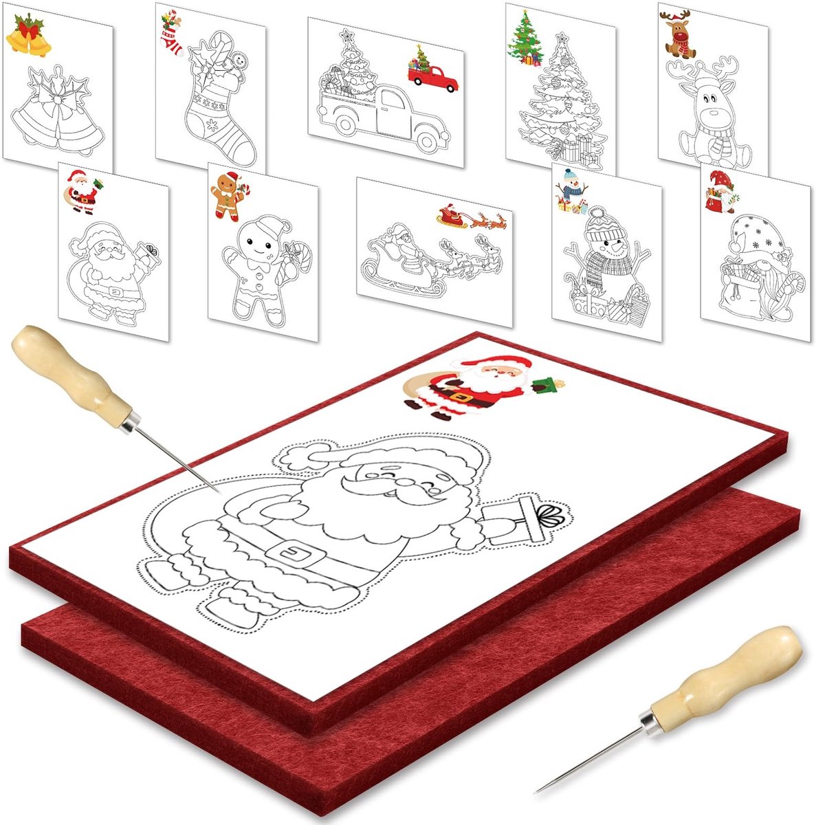 SolidKeus - Kerstprikset voor Kinderen met Borduurafbeeldingen