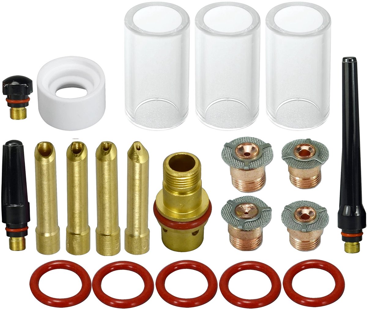 SolidKeus - Clear Quartz Nozzle Kit voor TIG Lasbranders