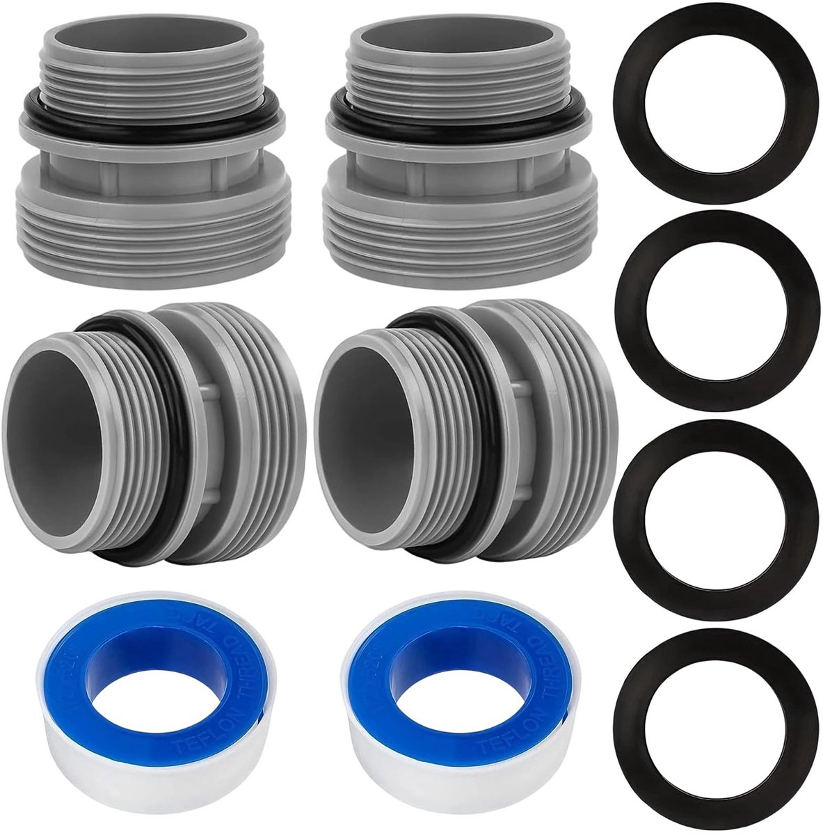 SolidKeus - Set van 4 Pool Hose Adapters voor Filterpompen