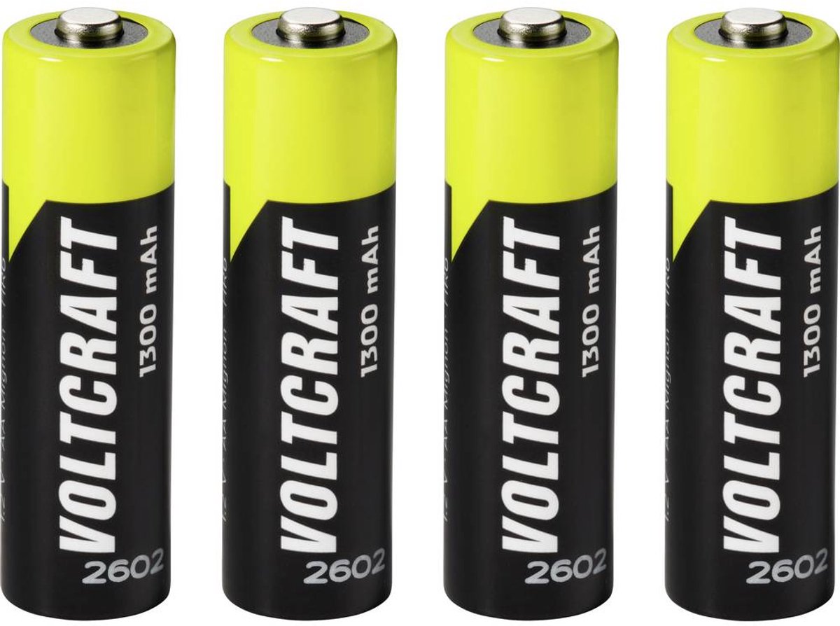 VOLTCRAFT Oplaadbare AA batterij (penlite) NiMH 1300 mAh 1.2 V 4 stuk(s)