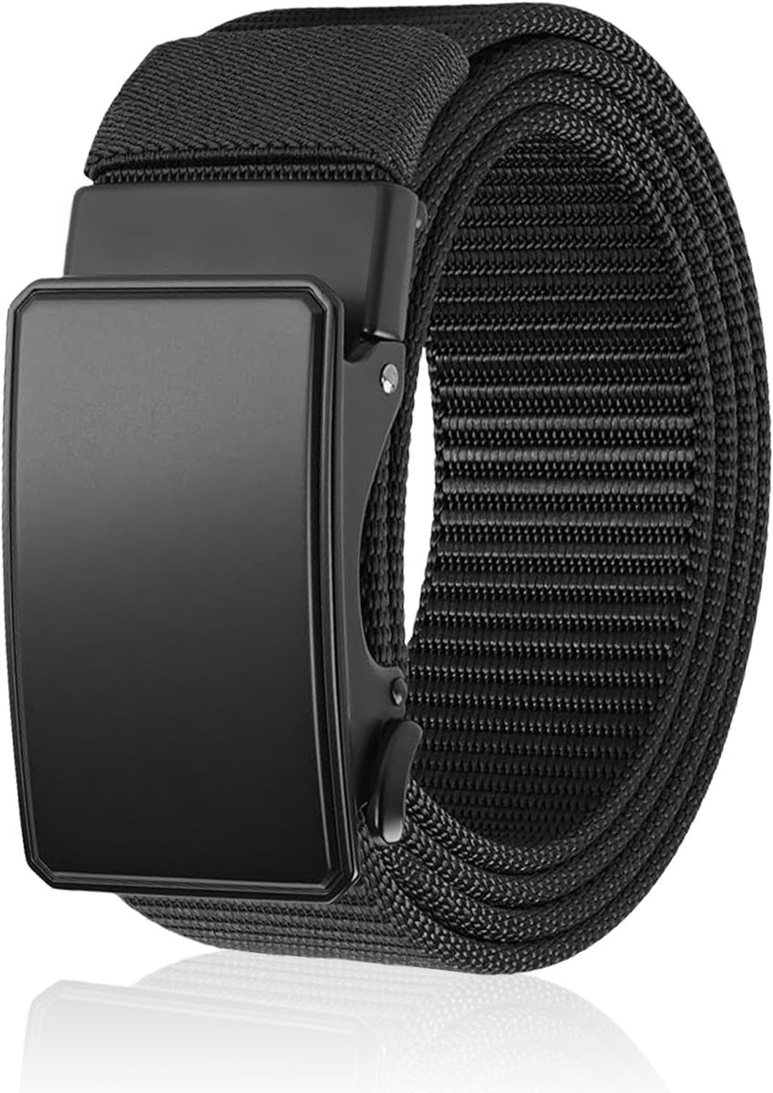 Riemen voor Heren, Nylon, Zwart, 115cm, Zwart, 115CM
