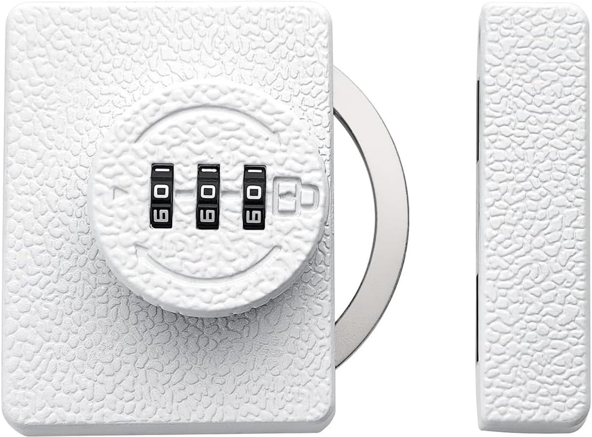 Set wachtwoordkaartslot, mechanisch slot, 3-cijferig wachtwoord, sleutel, bescherming van de privacy voor kasten, laden, ramen, kluisjes