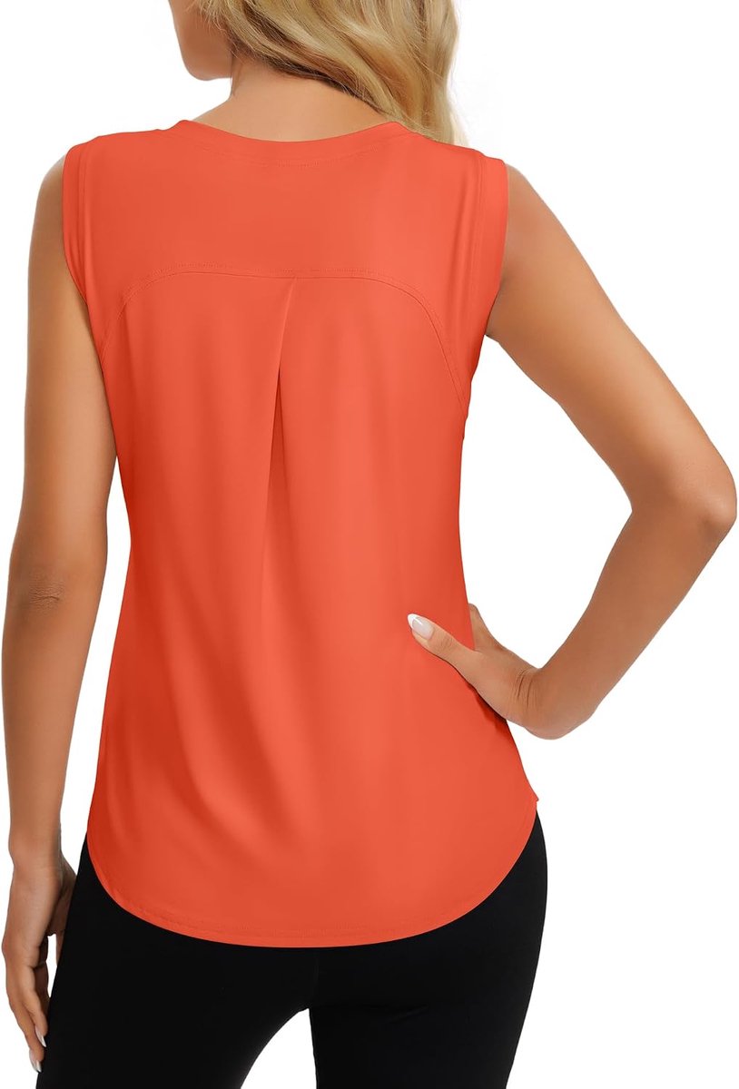 Sport Top Mouwloos Tennis Fitness Shirt Dames Lichte Yoga Sport Topjes
