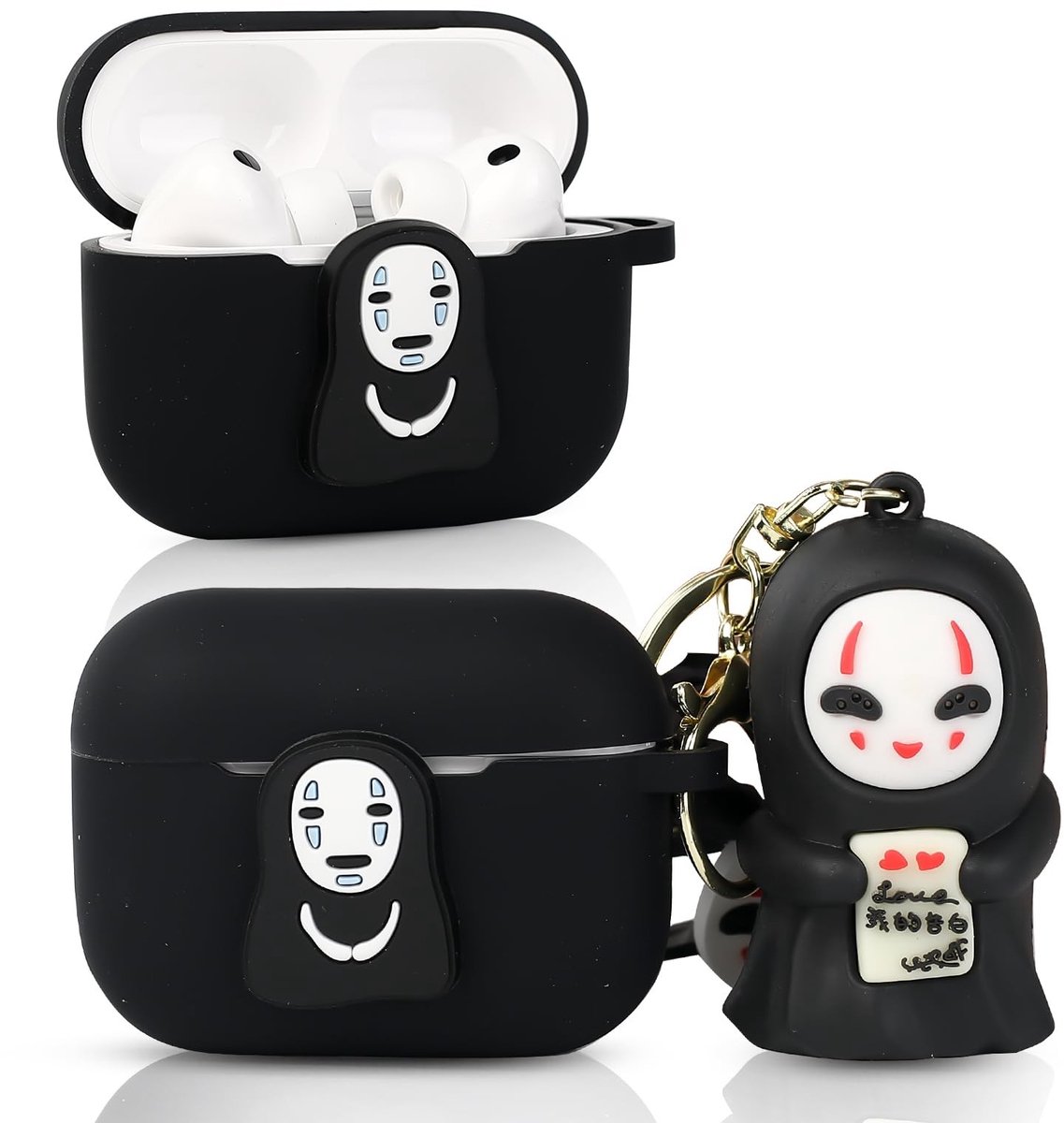 SolidKeus - Beschermhoes voor AirPods Pro 3 met Sleutelhanger en Cartoon Design