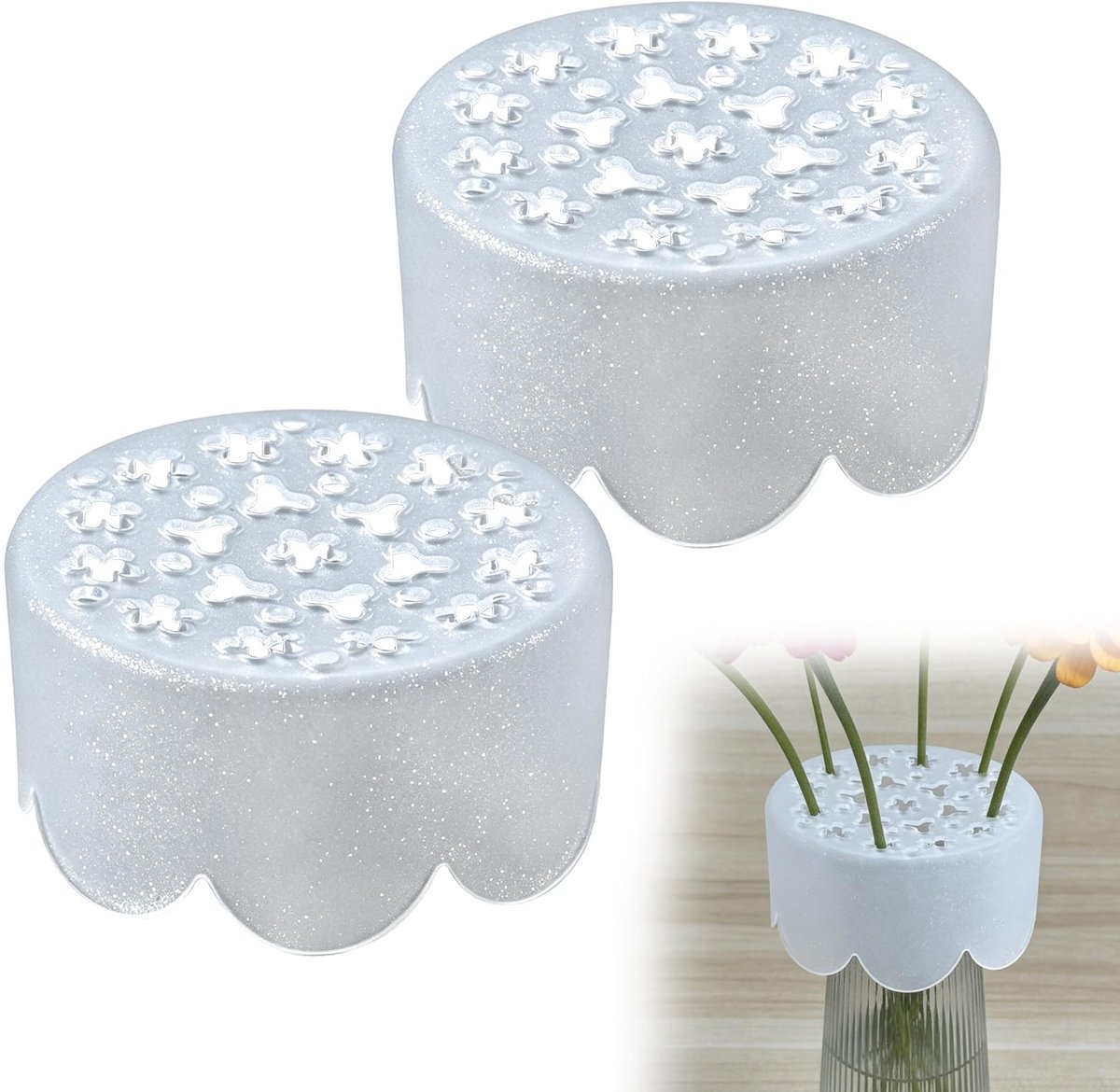 SolidKeus - 2 Stuks Siliconen Bloemcompositie Gitter voor DIY Bruiloften en Huisdecoratie