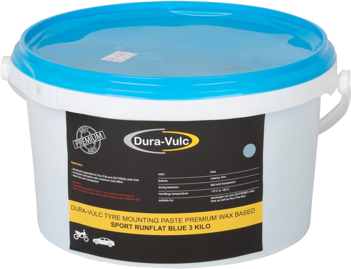 Dura-Vulc banden montagepasta | Sport Runflat blauw 3kg