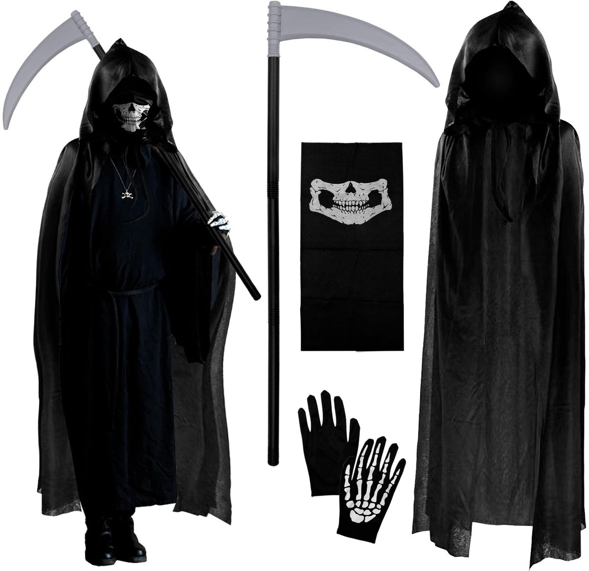 SolidKeus - Grim Reaper Kostuumset voor Halloween