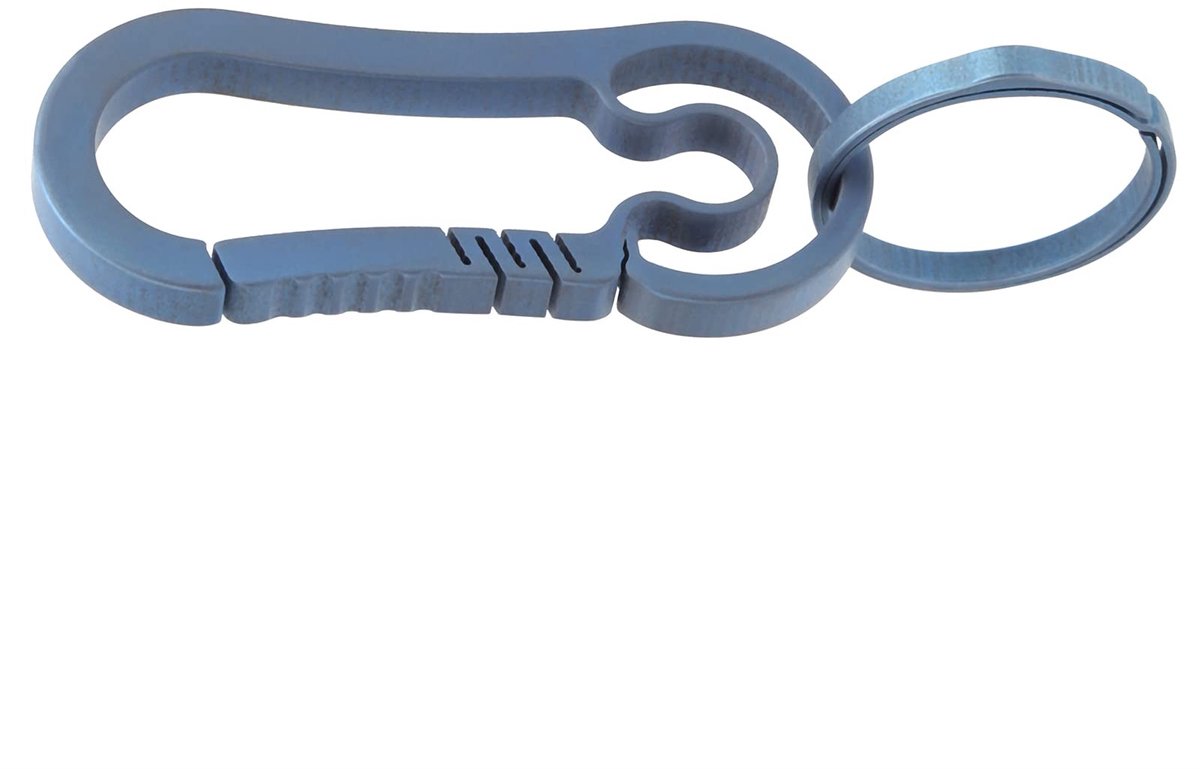SolidKeus - Lichtgewicht Titanium Sleutelhanger met Snelsluiting