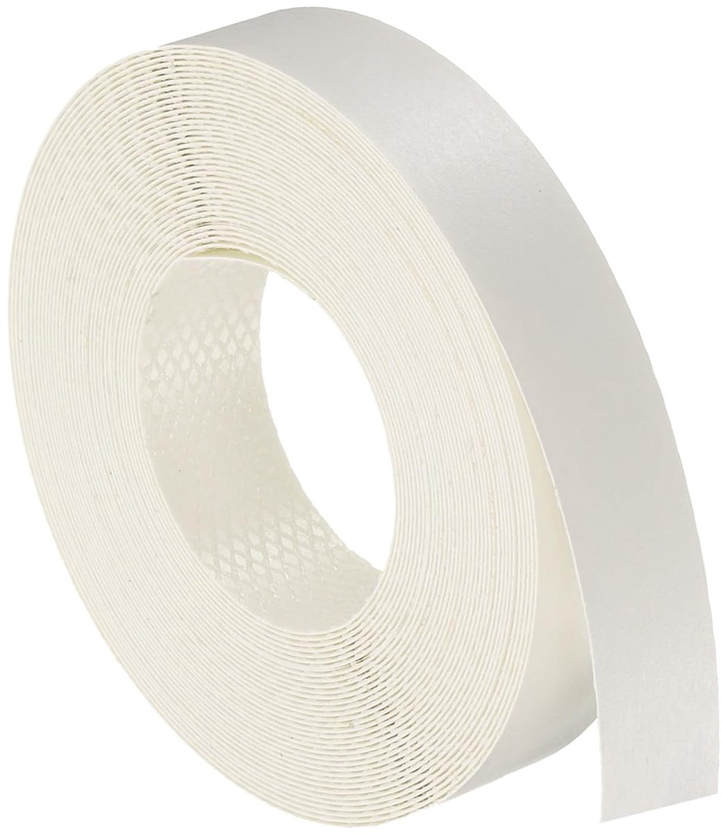 Witte randband, folie, 19 mm x 3 m, voorgelijmde flexibele fineerrand, randband, houten band voor kastreparatie en meubelrestauratie