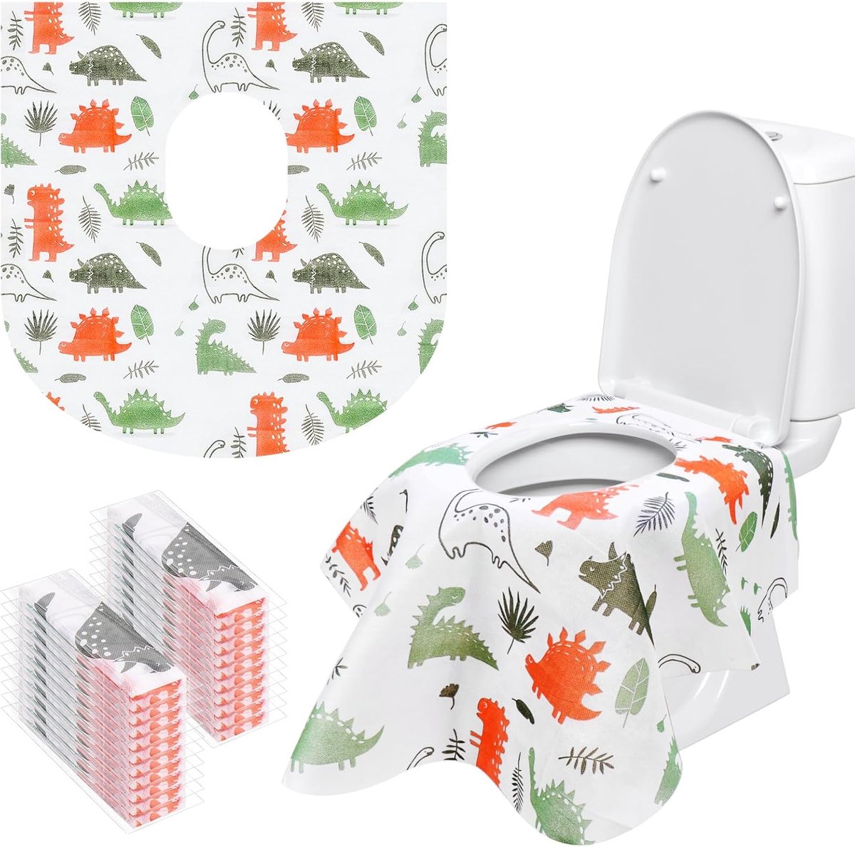 20 stuks wegwerp toiletzitting, wegwerp toiletzitting voor kinderen, toiletzitting zitting Overgrote XL wc-zitting mat toiletpapier voor winkelcentra, ziekenhuis, kantoor