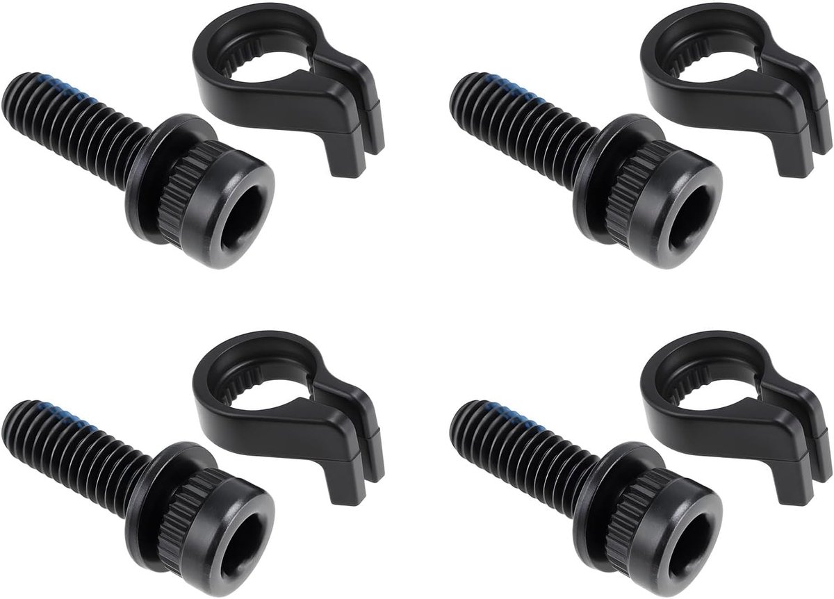 Lord of the Tools 4 Sets Fiets Remklauw Bevestigingsbout M6x18.7mm met Snap Ring Compatibel met Shimano BR-S7000