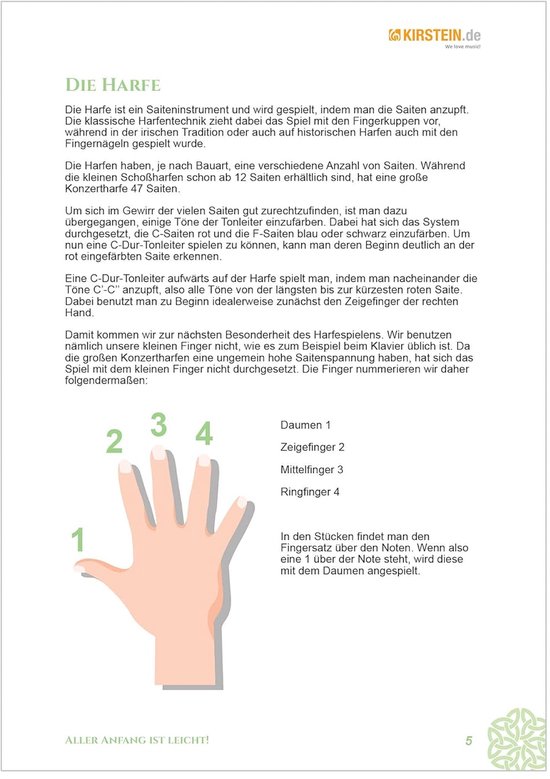 Harpcursus voor beginners - Harp lesboek - Harp leren spelen - Met downloadvideo's - 106 g - Niet gespecificeerd — afbeelding 2