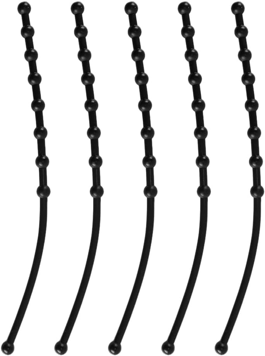 SnelShoppen - 4 Stuks Rubber Beschermende Riemen IJsboor Bladbeschermers Hoogwaardige IJsboor Accessoires Zwart Voor IJsvisserij