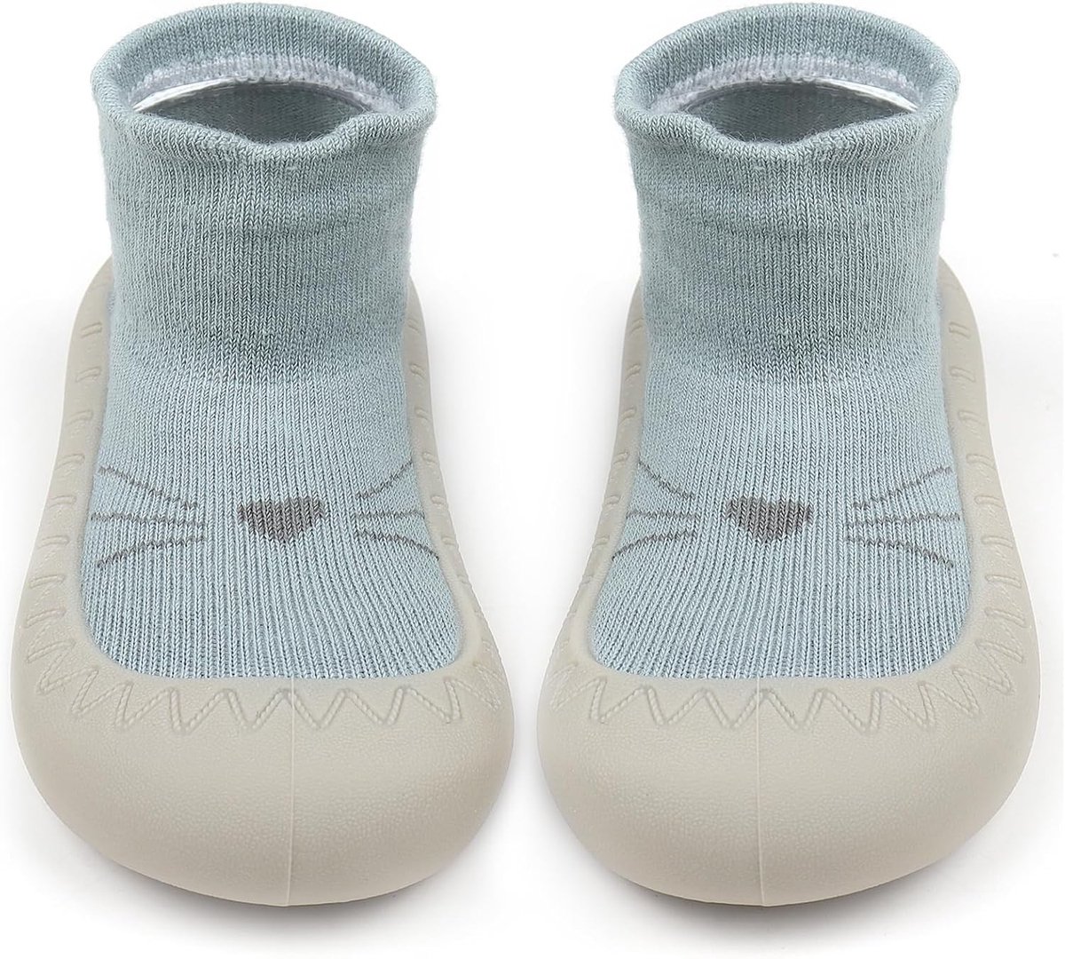 Non-Slip Babysokken voor Kruipen en Rennen, Blauw, Geschikt voor 12-18 Maanden, Comfortabel en Ademend