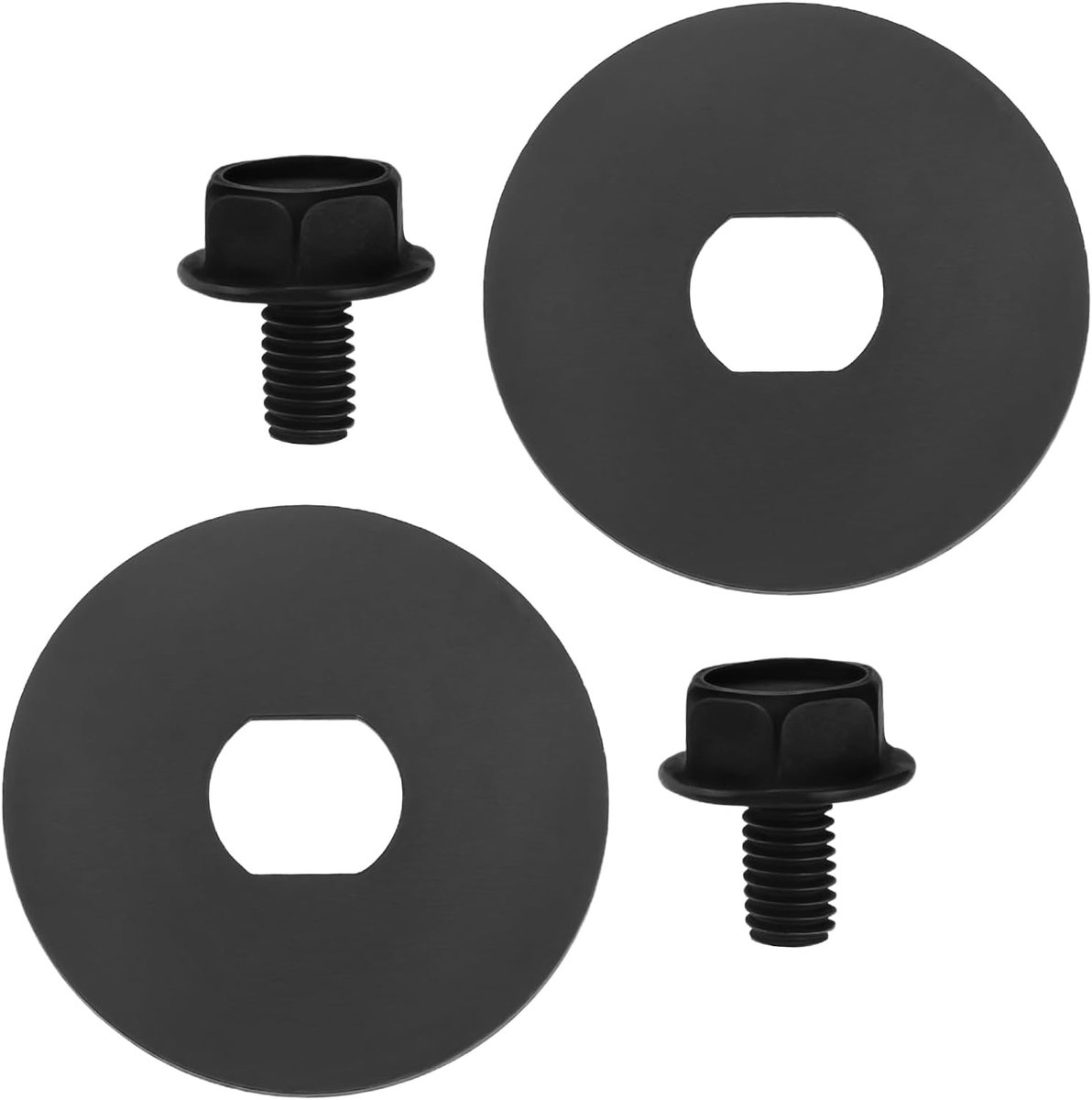 SnelShoppen - 2 Stuks Grasmaaier Kettingzaag Bouten en Wasringen 90639221 90618229 Geschikt voor DeWalt DCCS620 DCCS620B DCCS620P1 Zwart