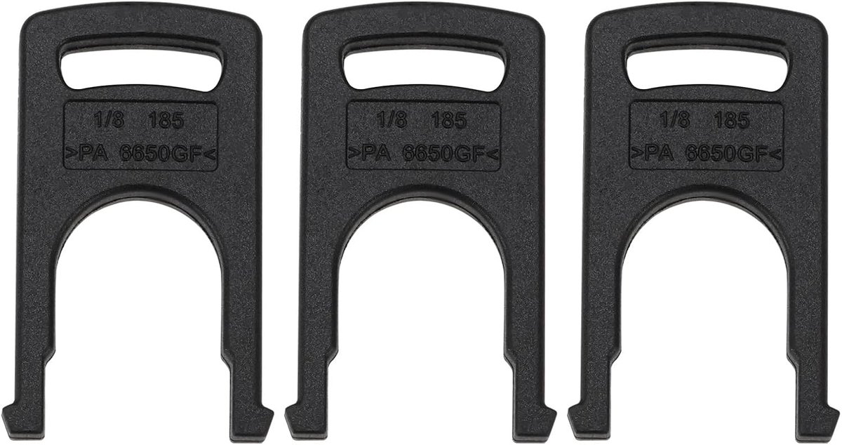 SnelShoppen - 3 Stuks U Clip Klemmen voor Hogedrukreiniger Trigger Klemmen Geschikt voor Karcher K Serie - Duurzaam en Veilig - 34mmx19mm