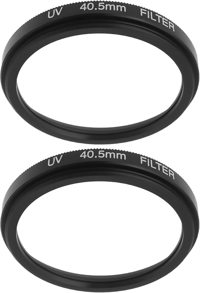 SnelShoppen - 2Pcs 40.5mm UV Lens Filter Bescherming Digitale Filter voor Camcorder Camera Drone - Lensbeschermer tegen Stof en Vingerafdrukken