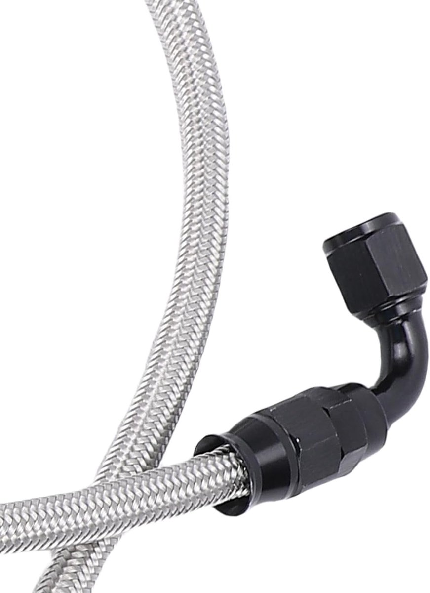 25Inch 6AN Power Steering Pump Hose Kit Replacement for C10 LS Swap Connects Type 2 Pressure Proof Stainless Steel - ShopVlot