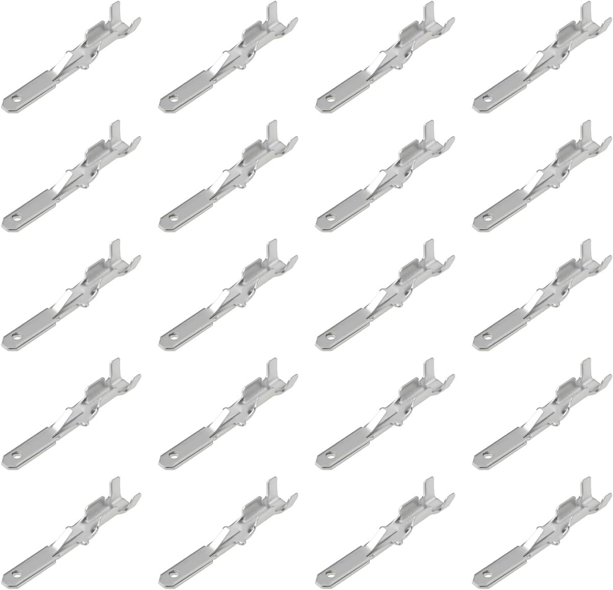 SnelShoppen - 50 Stuks Auto Connector Mannetje Socket DJ614A-2.8-0.8A voor ISO Luidspreker Voeding - Veelzijdige Aansluitingen voor Auto Elektronica