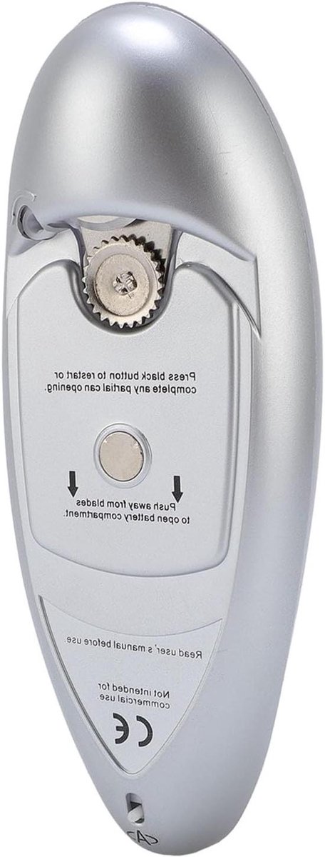 Elektrische Blikopener - Automatische Blikopener - Keuken Gemak - Zijsnijfunctie - Roestvrij staal - Zilver
