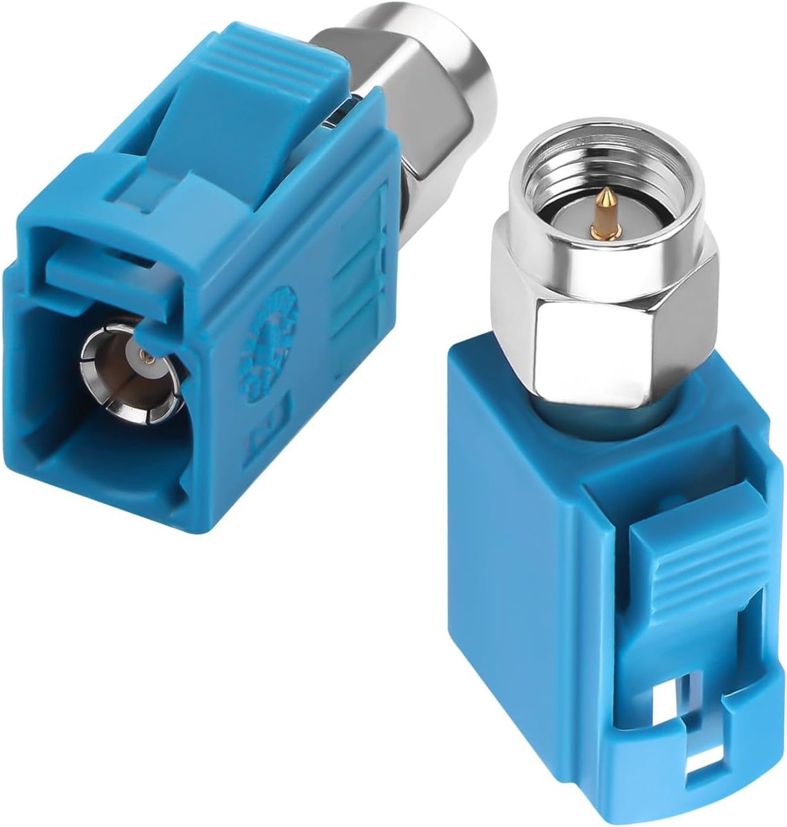 QIANRENON FAKRA Z-bus to SMA plug car RF adapter water blue FAKRA Z bus to SMA plug coaxial antennas socket converter - ShopVlot