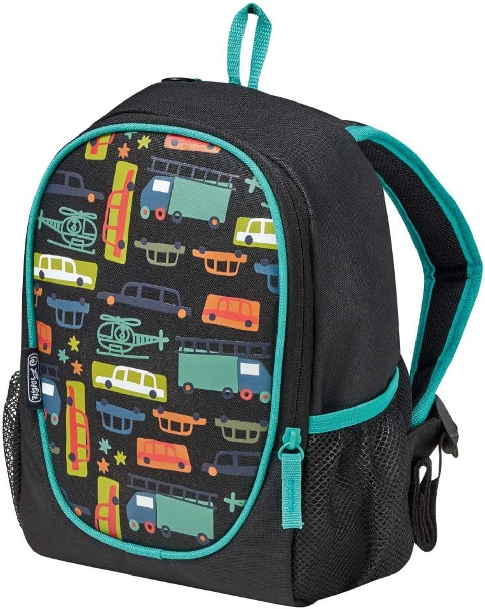 SnelShoppen - Herlitz Rookie Unisex Volwassen Bagage - Kindertrolley, Multicolor, Verkeer, 29x21x10cm, 6.5L, Polyester, Ergonomisch, Ideaal voor Kinde