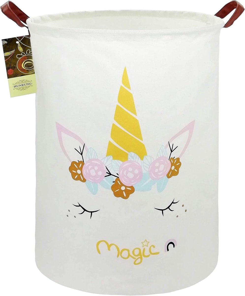 SnelShoppen - Grote Wasmand, Canvas Opbergmand, Lichtgewicht Opbergmand, Speelgoed Organizer, Vuilnis, Vouwbaar, Waterdicht, Voor Studenten, Kinderkam