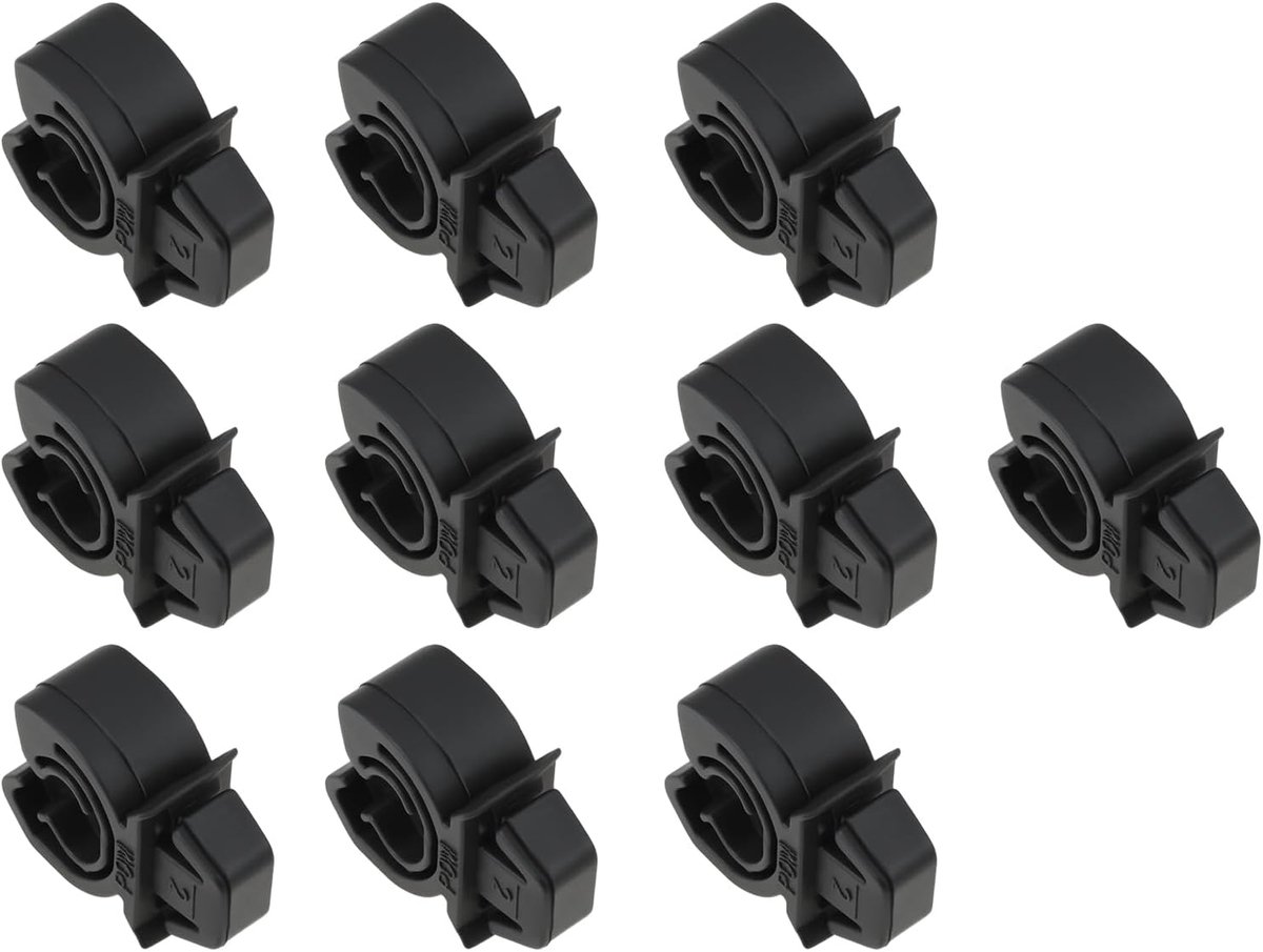 SnelShoppen - 10 Stuks Auto Motorhuide Stangenhouder Clips 1180216 Geschikt voor Mitsubishi en Opel 24x18mm Duurzaam Plastic