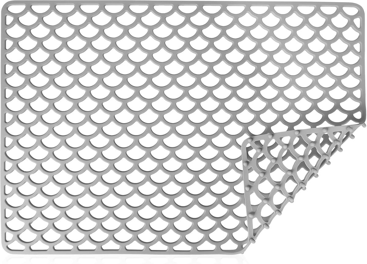 Sink Mat Silicone, Kitchen Sink Protection Mat, Non-Slip and Water Drain Optimized Silicone Pads for Sinks, Ideal for - ShopVlot
