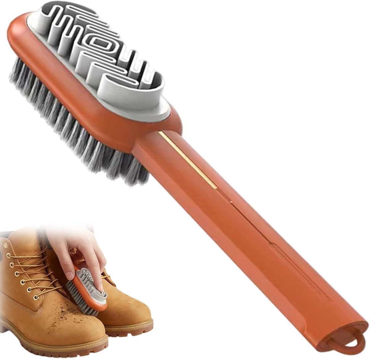 Schoenborstel set - 2-in-1 rubber & borstel - voor suede, stof en sportschoenen - grondige reiniging - ShopVlot