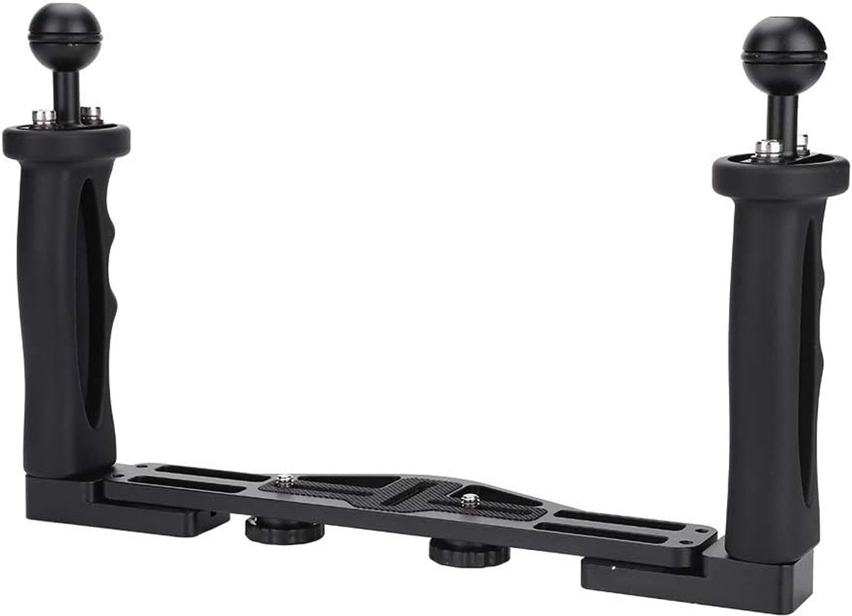 SnelShoppen - Onderwater Camera Stabilizer, Aluminium Emmer met Dubbele Handgrepen, Ergonomisch, Voor Onderwater Fotografie Accessoires, Compatibel me