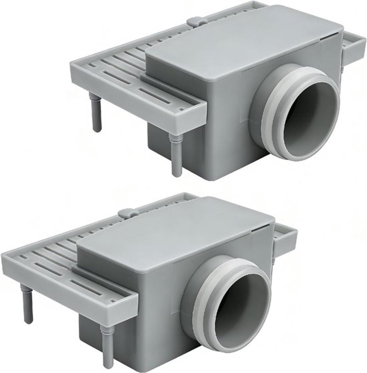 Douchegoot sifon met geurafsluiting, haarzeef en 35 mm afvoer voor optimale waterafvoer