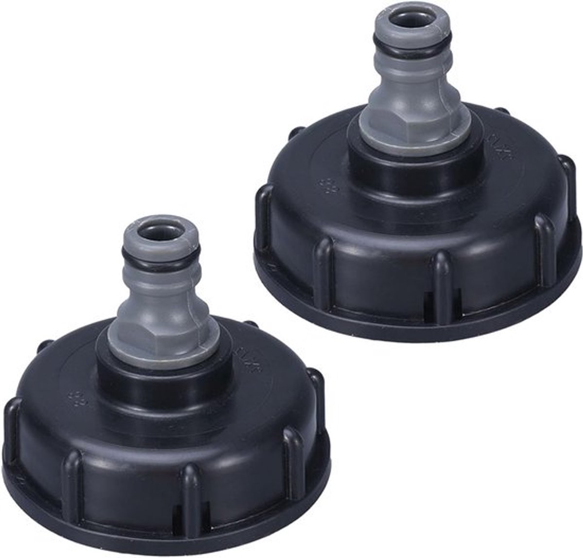 Adapter voor IBC Tanken - 2 Stuks IBC Deksel Caps, IBC Verbindingen, Tuinslang Aansluitingen, Geschikt voor IBC Watertanks en Accessoires