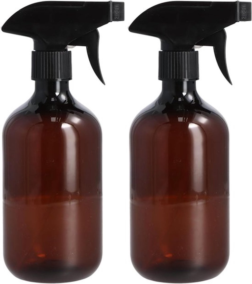Set van 2 Spuitflessen 500 ml voor Planten, Schoonmaken en Haarverzorging - Duurzame Plastic Spuitflessen