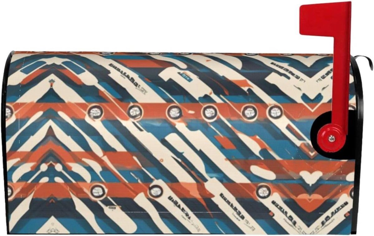 Brievenbushoes Hockeyclub - Postbus Cover - Buiten Decoratie - Magnetische Bevestiging - 53 cm x 45 cm - Zwart
