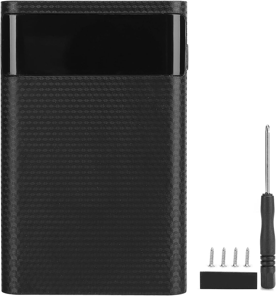 SnelShoppen - Draagbare DIY Batterijdoos voor Opladen, Hoogwaardige ABS 4 X Geen Laskit met 5V2A Uitgang, Ondersteunt Alle Mobiele Telefoons, Ideaal v