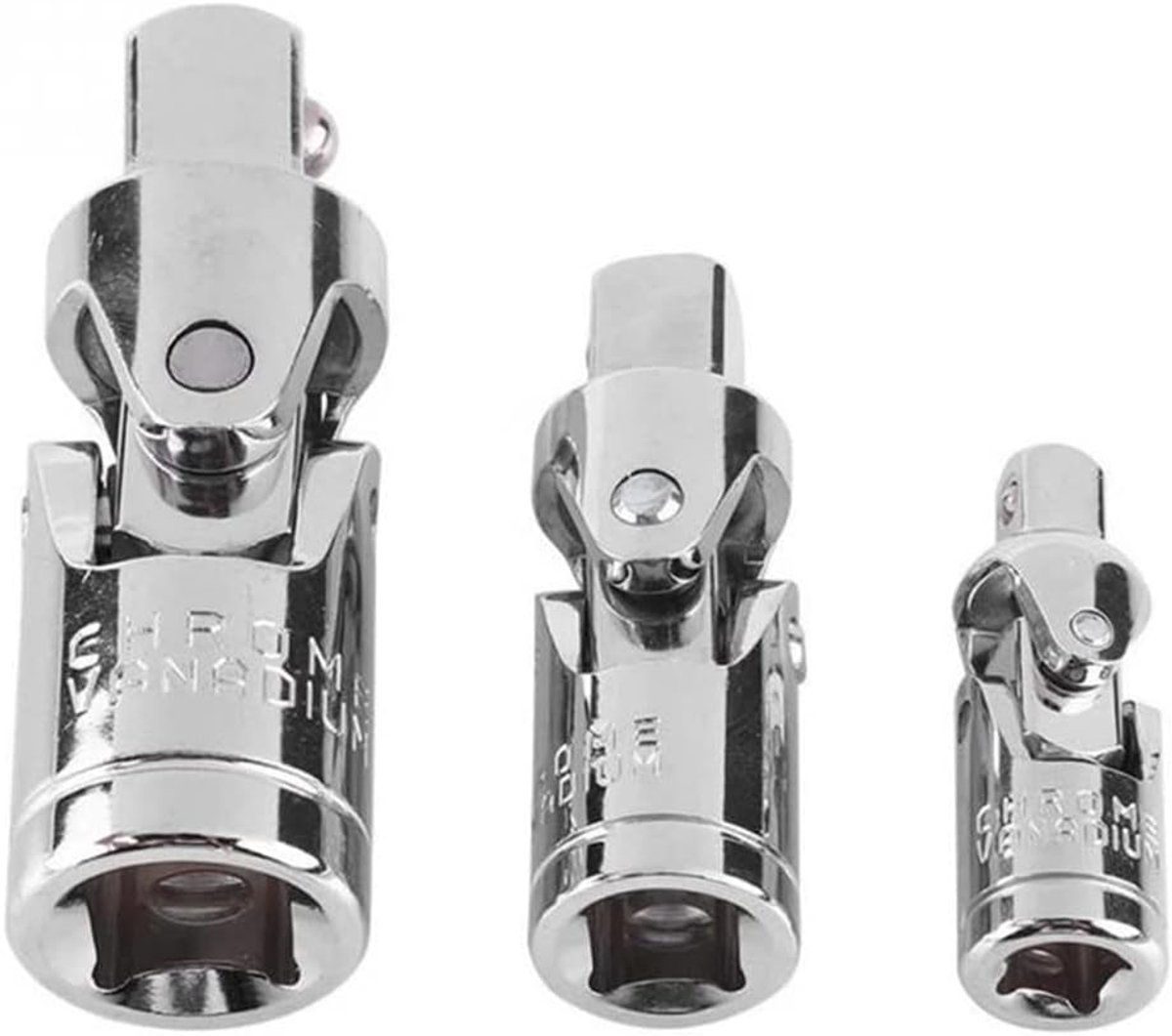 SnelShoppen - 3-delige Universele Aansluitset voor Slagmoersleutels 1/4" 3/8" 1/2" - Robuuste Adapter voor Professioneel Gebruik - Geschikt voor Kluss